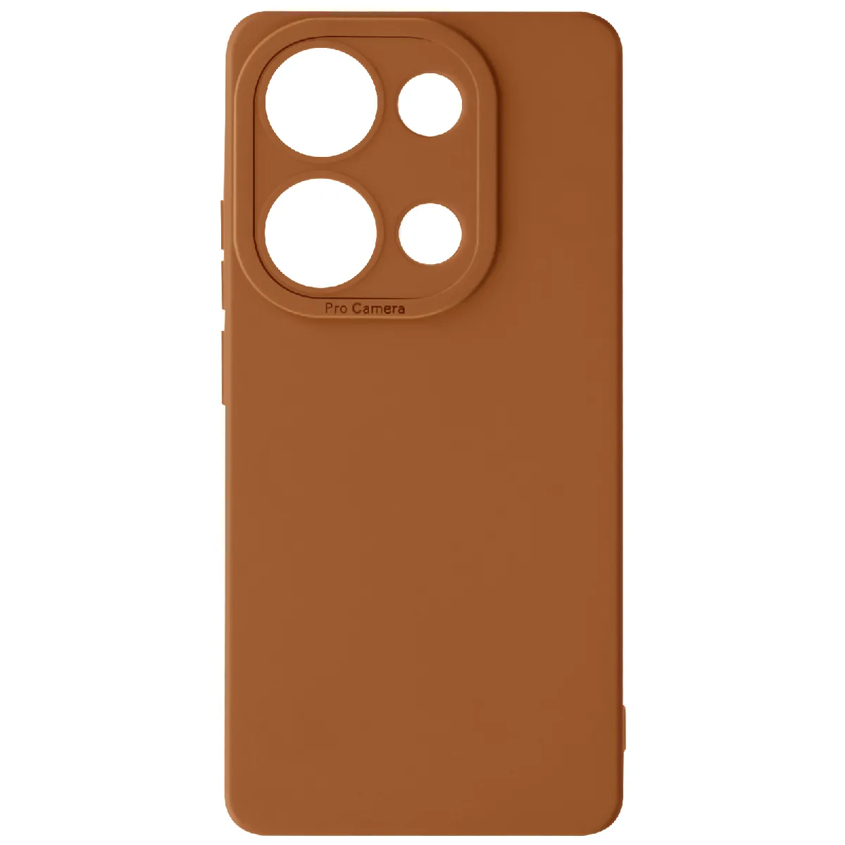 Coque Pour Xiaomi Redmi Note 13 Pro 4g Silicone Mat Protection Caméra Marron Clair