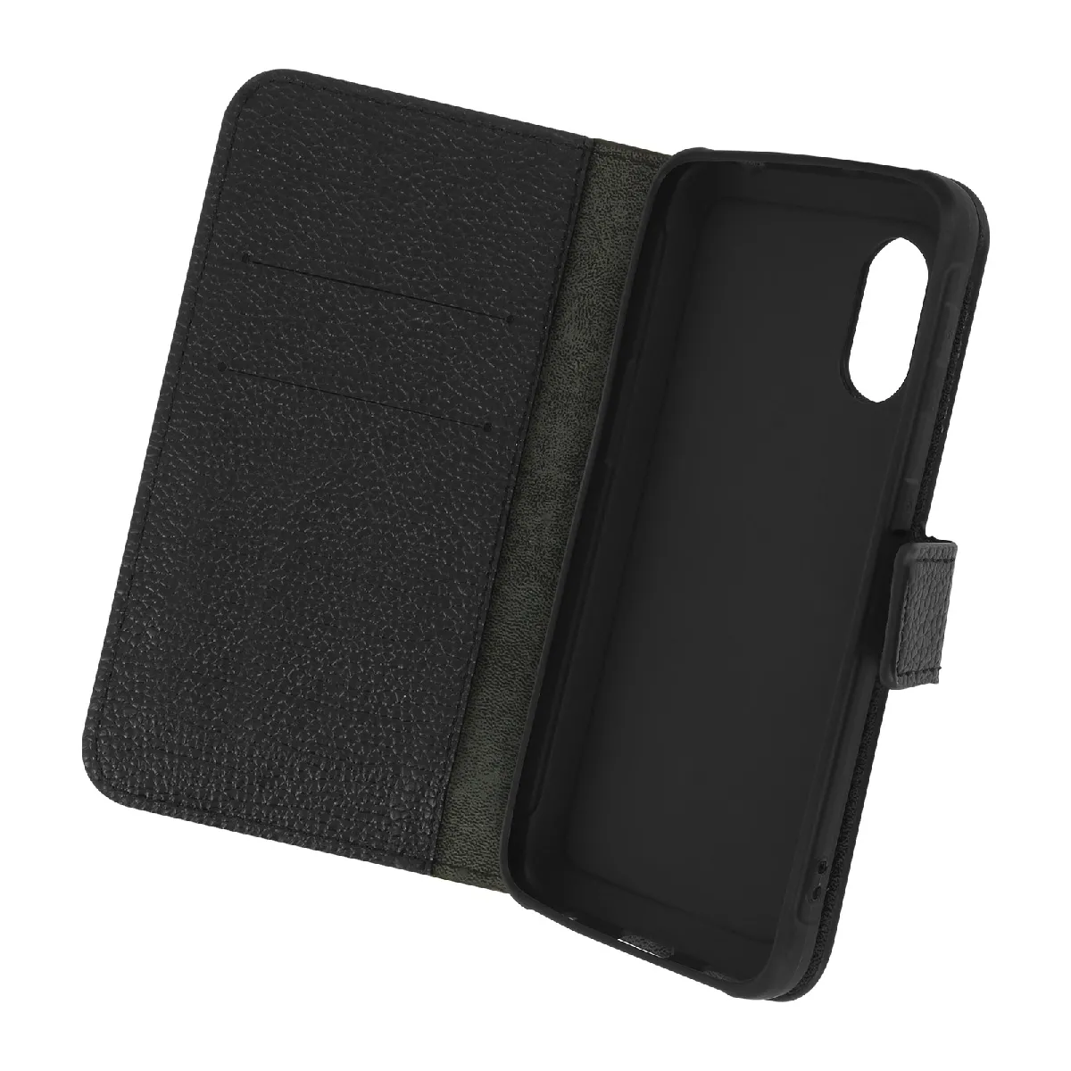 Housse Pour Samsung Galaxy Xcover 5 Power Porte-carte Fonction Support Vidéo Noir