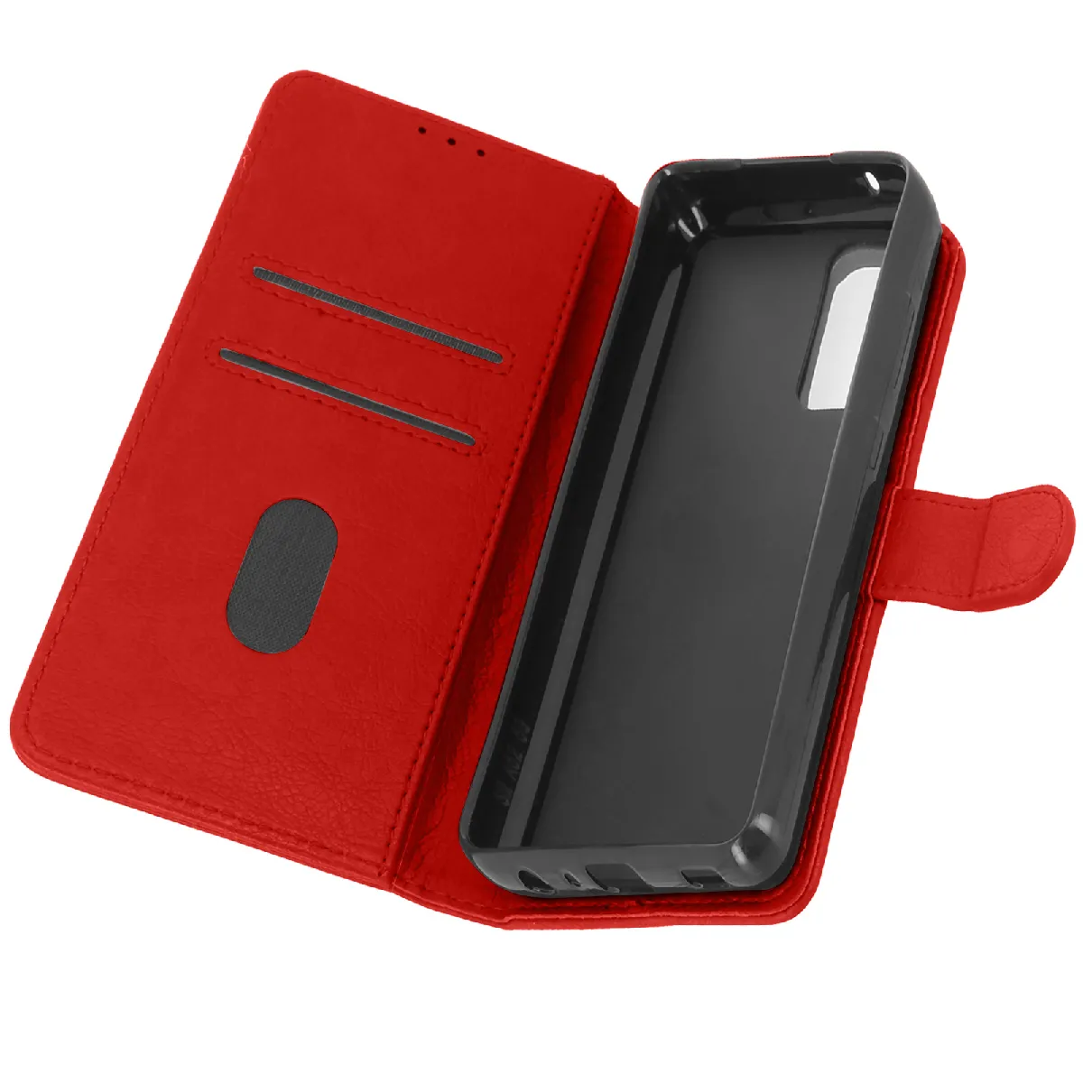 Étui Pour Samsung Galaxy A52 Et A52s Protection Porte-carte Fonction Support Rouge