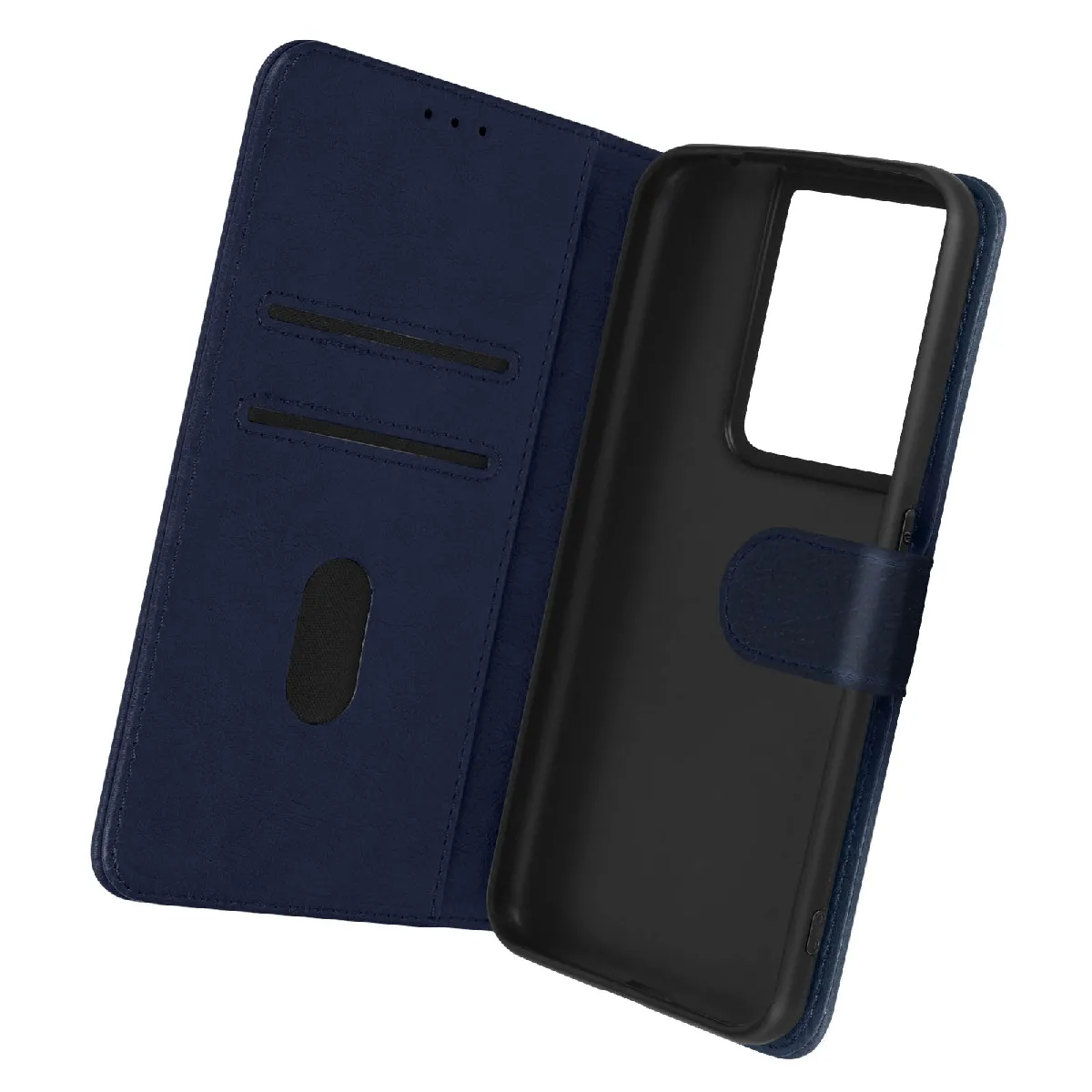 Housse Pour Oppo Reno 8 Pro 5g Clapet Portefeuille Fonction Support Vidéo Bleu Nuit