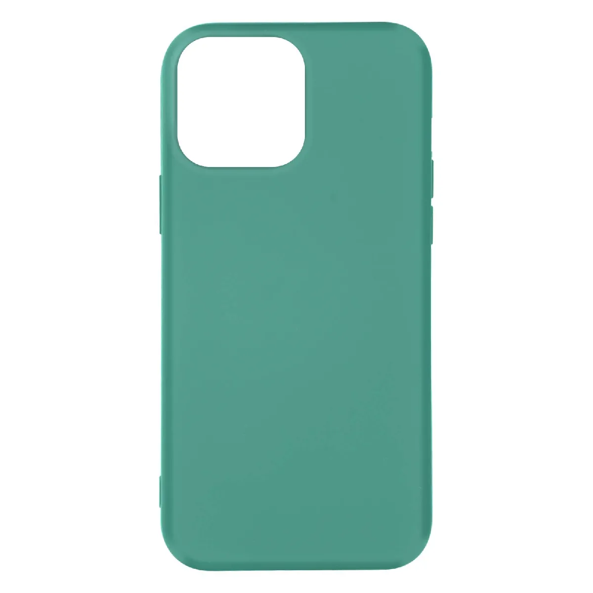 Coque Pour Iphone 14 Pro Semi-rigide Soft-touch Fine Turquoise