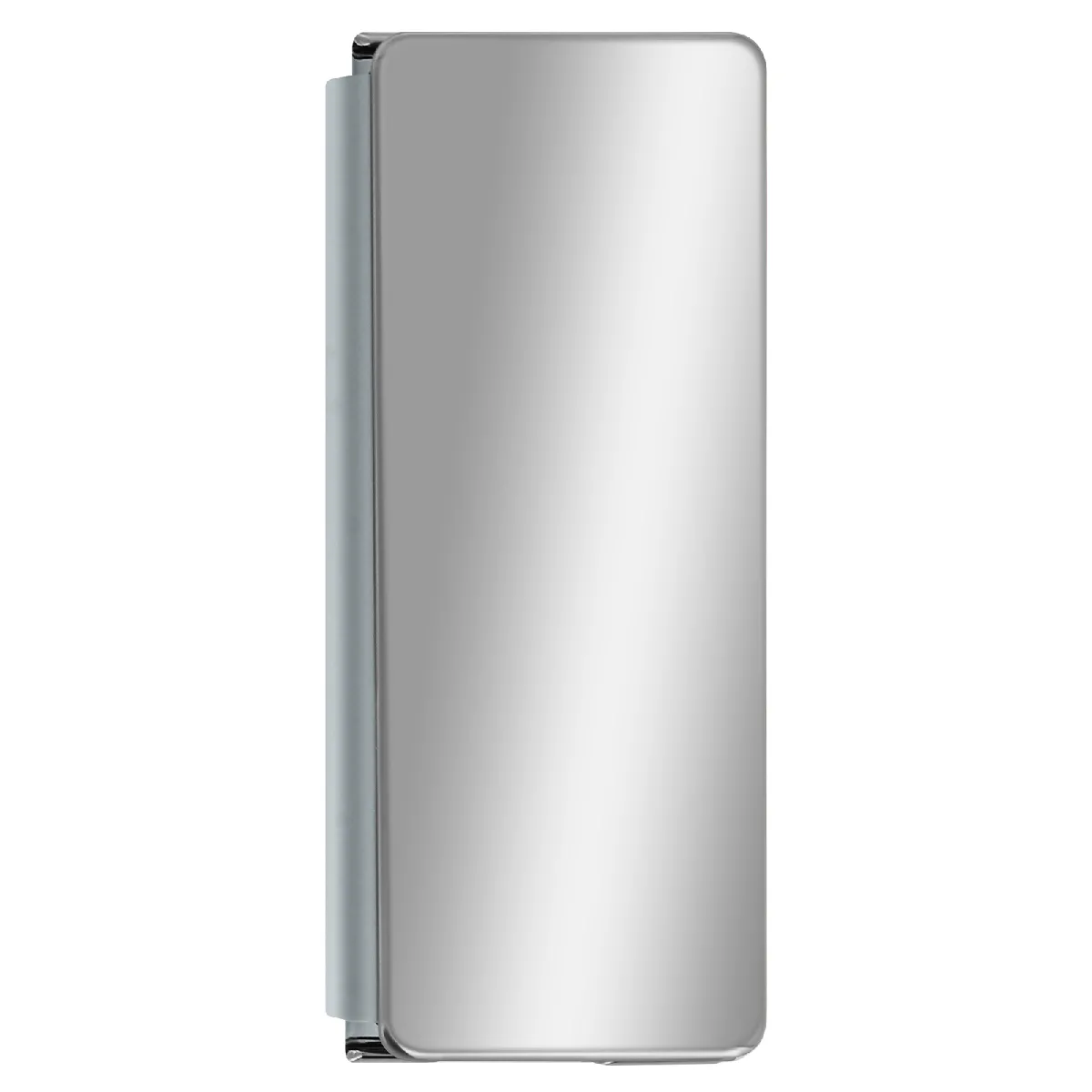 Avizar Coque pour Samsung Galaxy Z Fold 2 Clapet Miroir Translucide Ultra-fin Argent