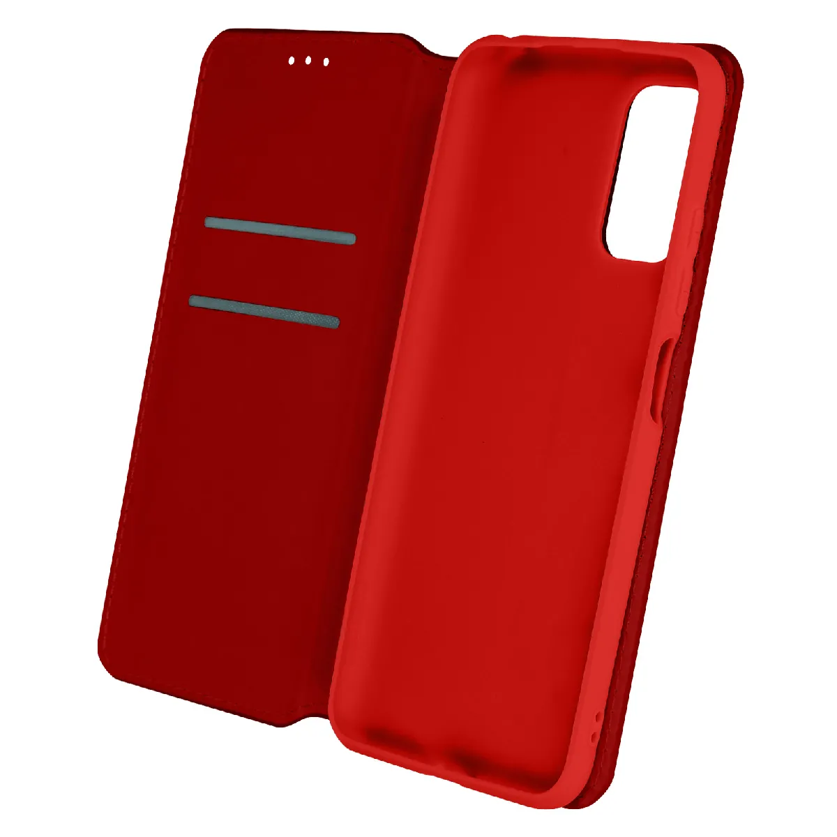 Housse Pour Xiaomi Redmi Note 10 5g Et Poco M3 Pro Support Rouge