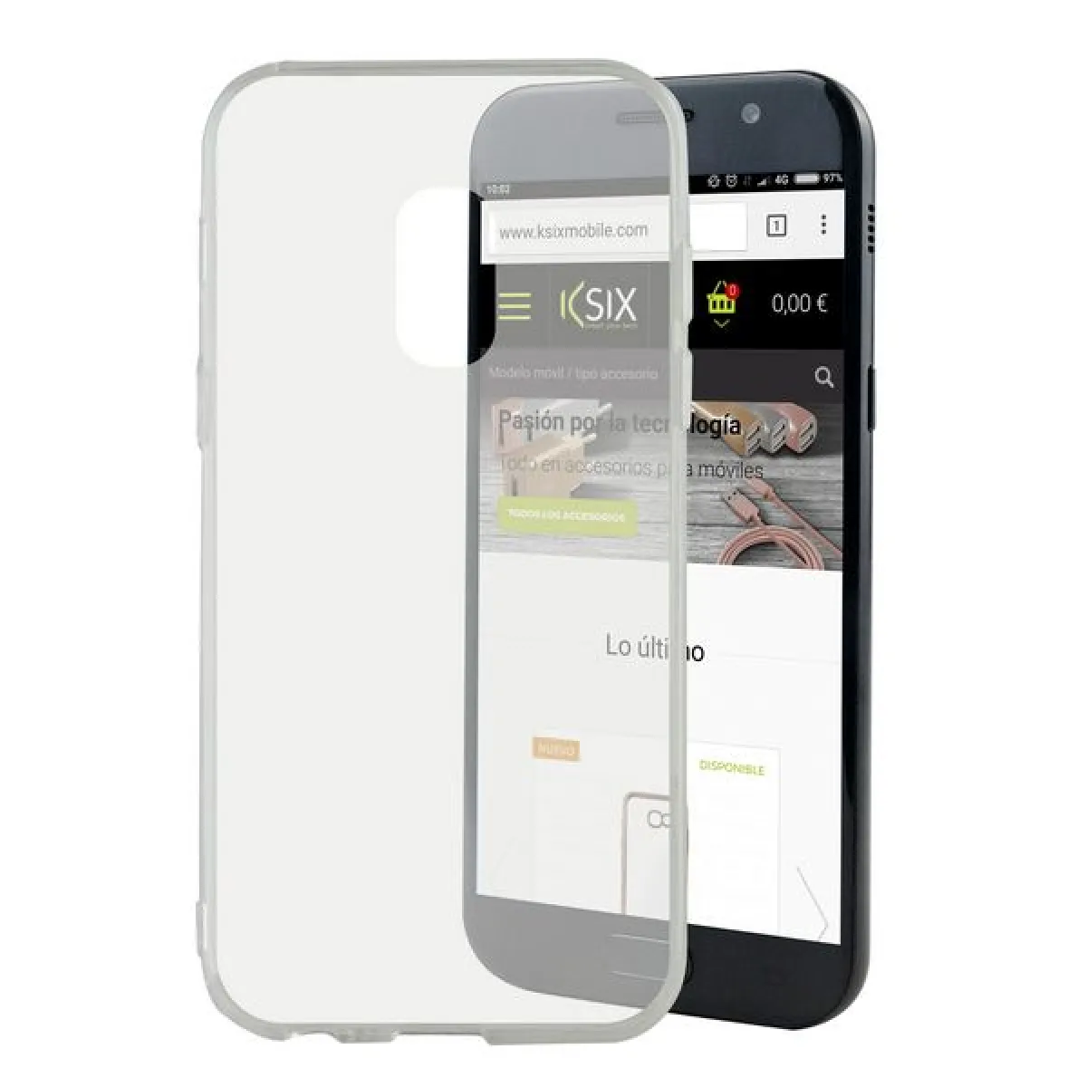 Ksix B8585ftu00 Coque De Protection Pour Téléphones Portables Housse Transparent