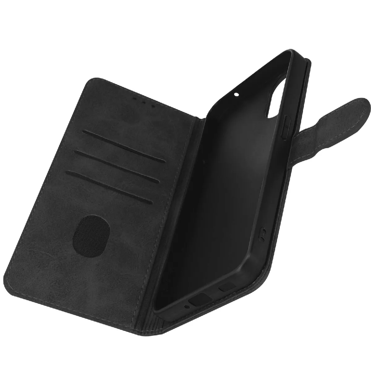Étui Pour Nothing Phone 1 Clapet Portefeuille Fonction Support Vidéo Noir