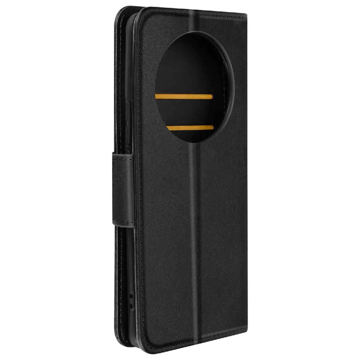 Avizar Étui pour Honor Magic 6 Lite 5G Clapet Portefeuille Support Dragonne Noir