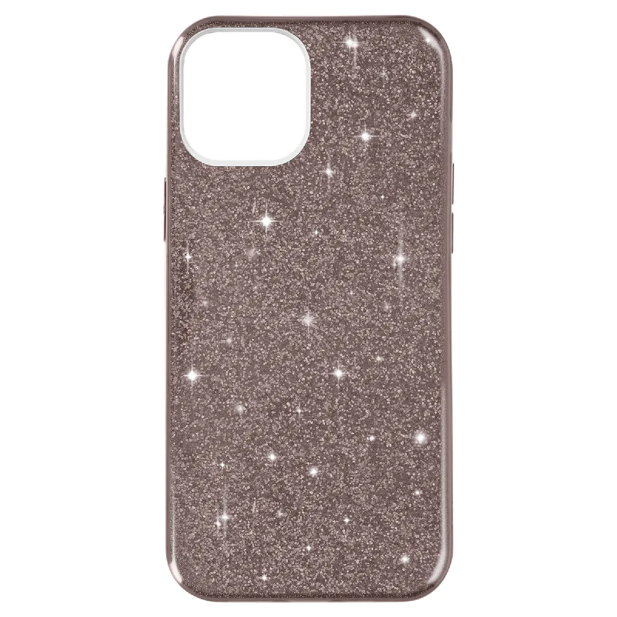Coque Pour Iphone 14 Plus Paillette Amovible Silicone Semi-rigide Rose