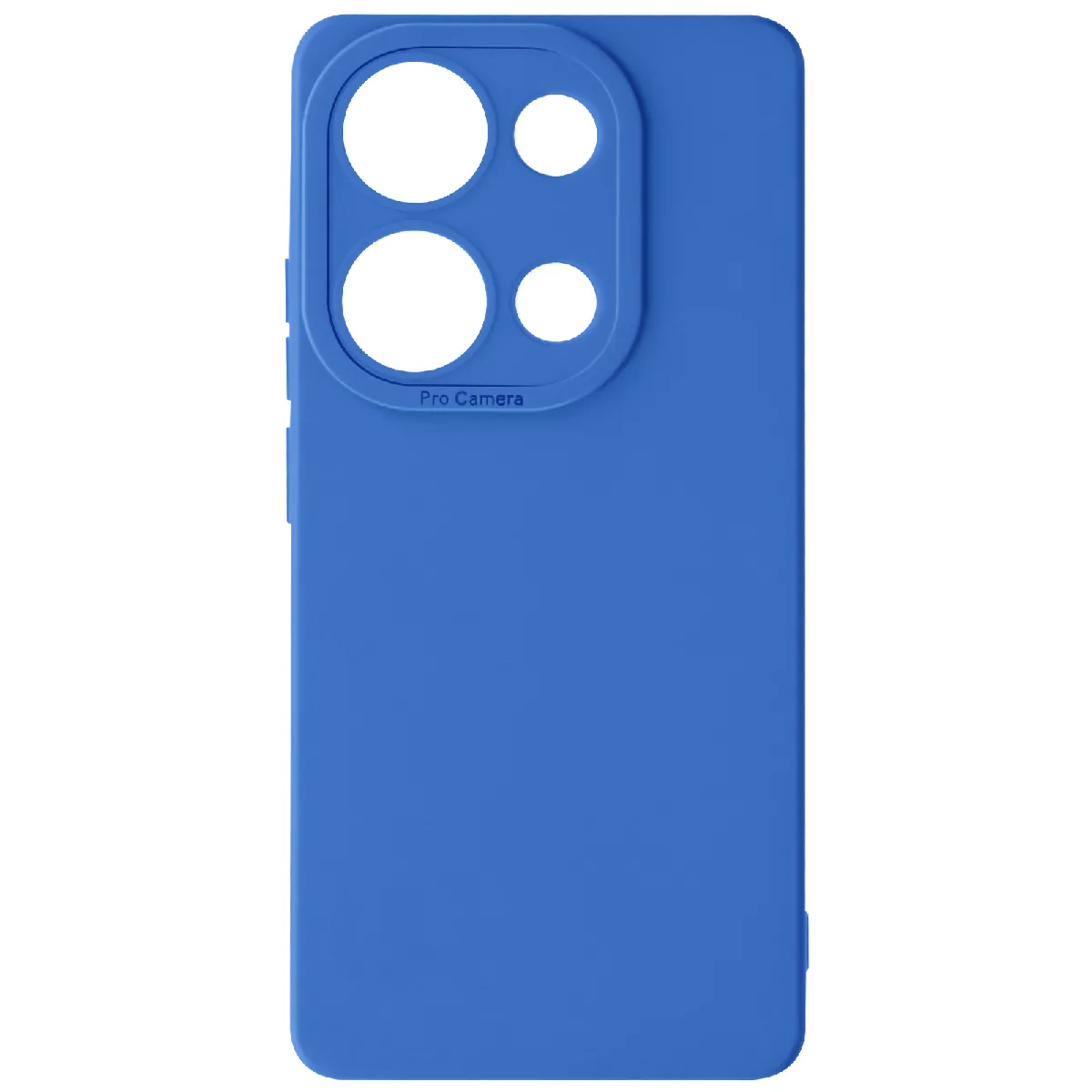 Coque Pour Xiaomi Redmi Note 13 Pro 4g Silicone Mat Protection Caméra Bleu