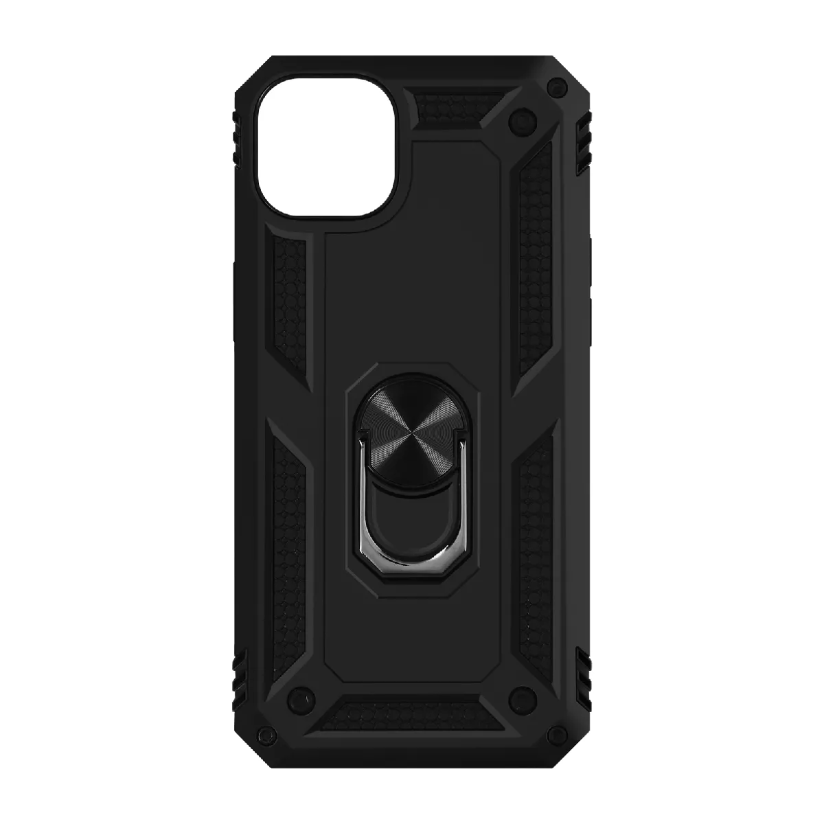 Coque Pour Iphone 14 Hybride Antichoc Bague De Maintien Support Vidéo Noir