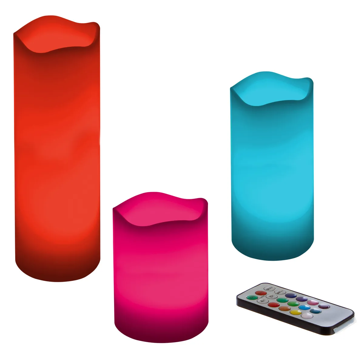 Coffret 3 bougies LED avec télécommande - Atmosphera Créateur d'intérieur