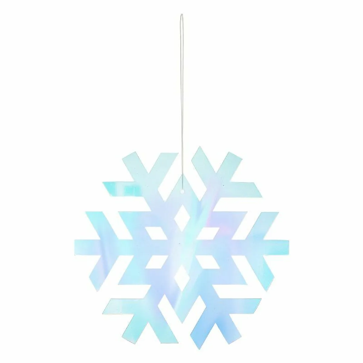 Sujet De Noël Flocon "légende D'hiver" 15cm Irisé