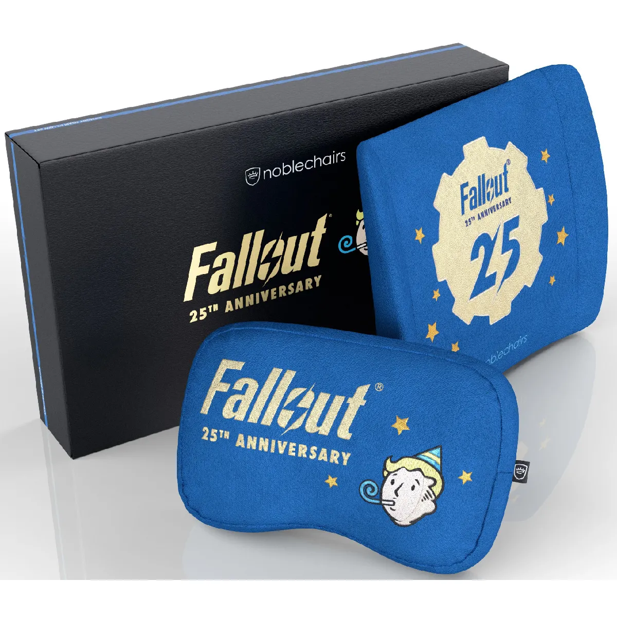Noblechairs Coussin Fallout 25e anniversaire - Bleu et or