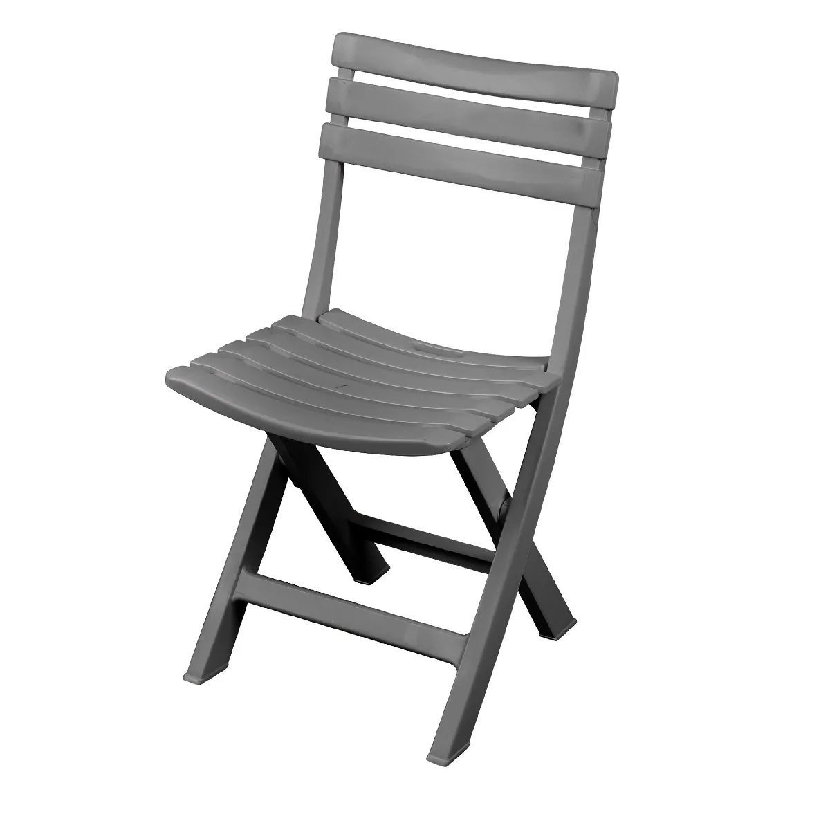 Chaise De Jardin Pliable En Plastique Birki Anthracite