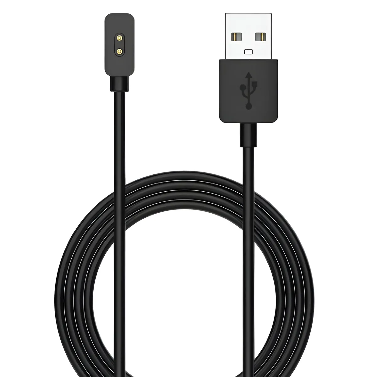 Chargeur Pour Xiaomi Mi Band 8 Câble Usb Silicone 60cm Noir