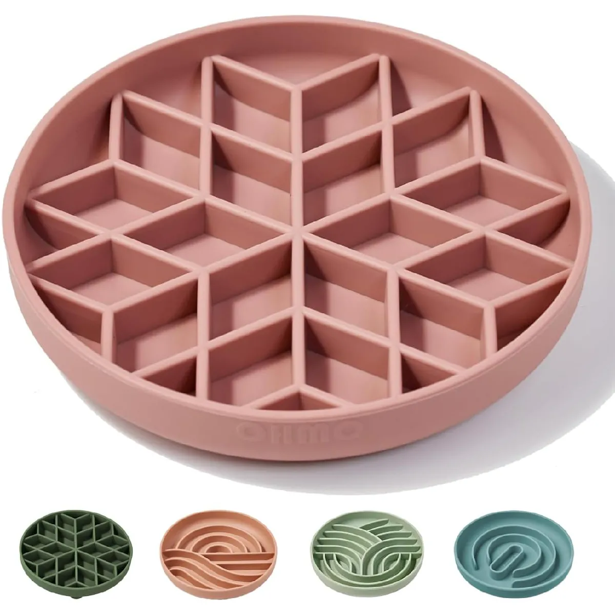 Gamelle Anti Glouton En Silicone Avec Fond Antidérapant Et Ventouse Rose