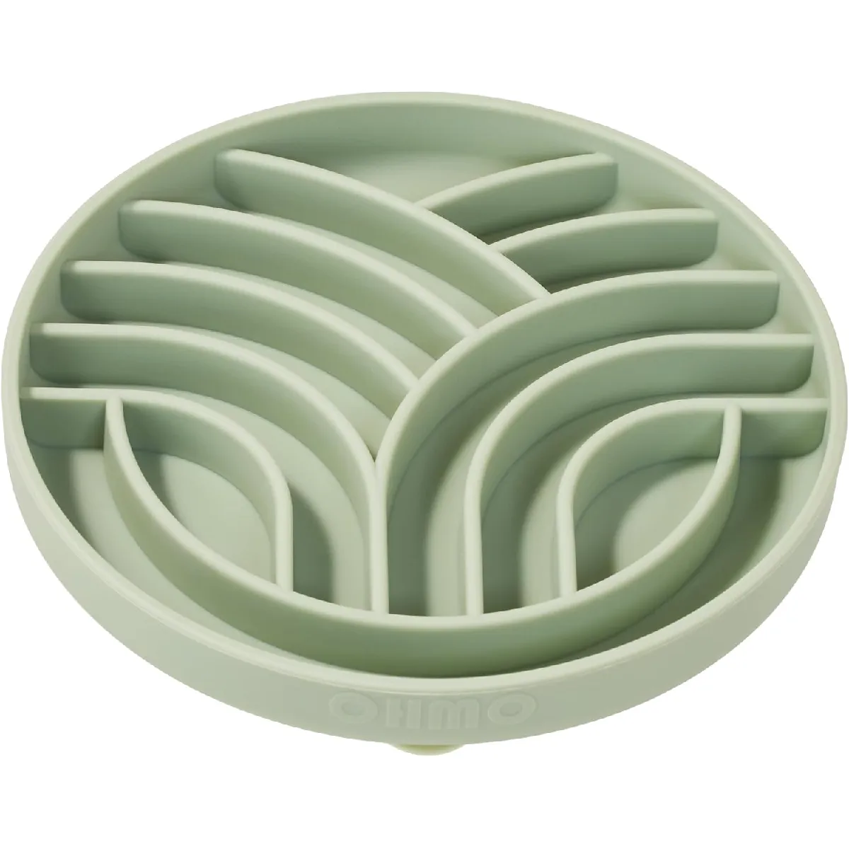 Gamelle Anti Glouton En Silicone Avec Fond Antidérapant Et Ventouse Vert Clair