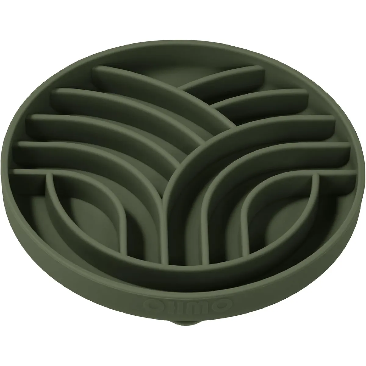 Gamelle Anti Glouton En Silicone Avec Fond Antidérapant Et Ventouse Vert