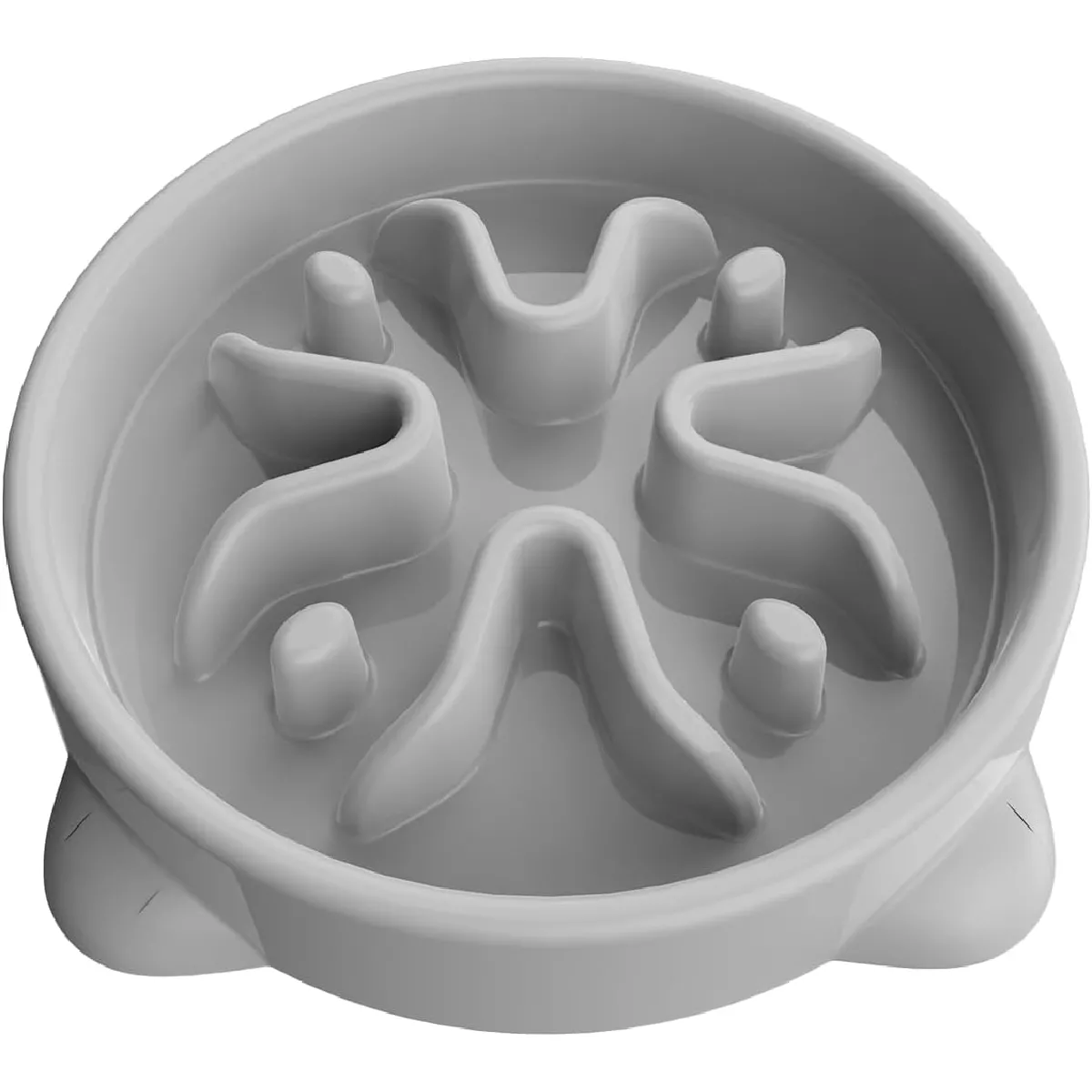 Gamelle Anti Glouton Petit Chien 16.3cm Gris