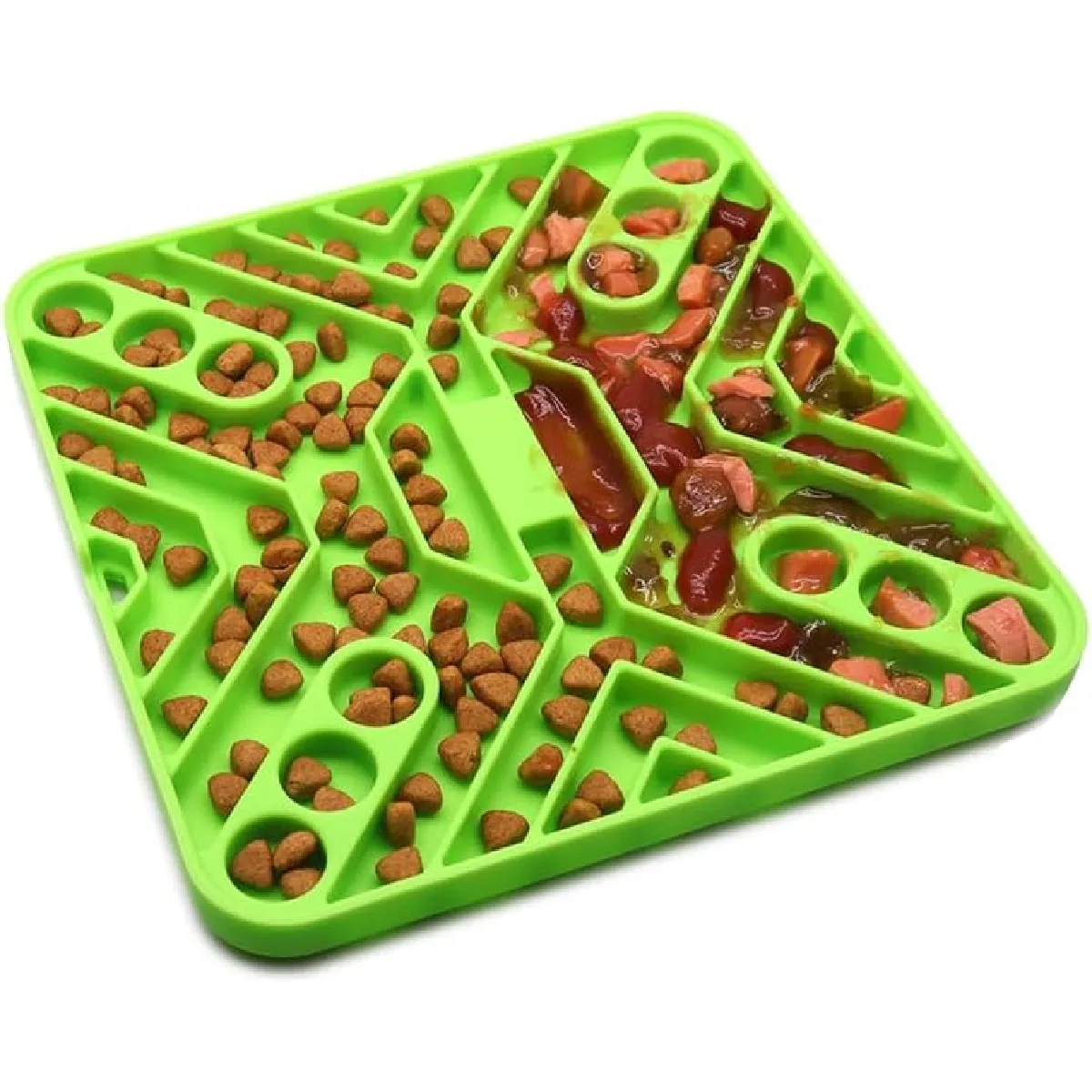 Gamelle Anti-glouton Pour Chien Et Chat Vert