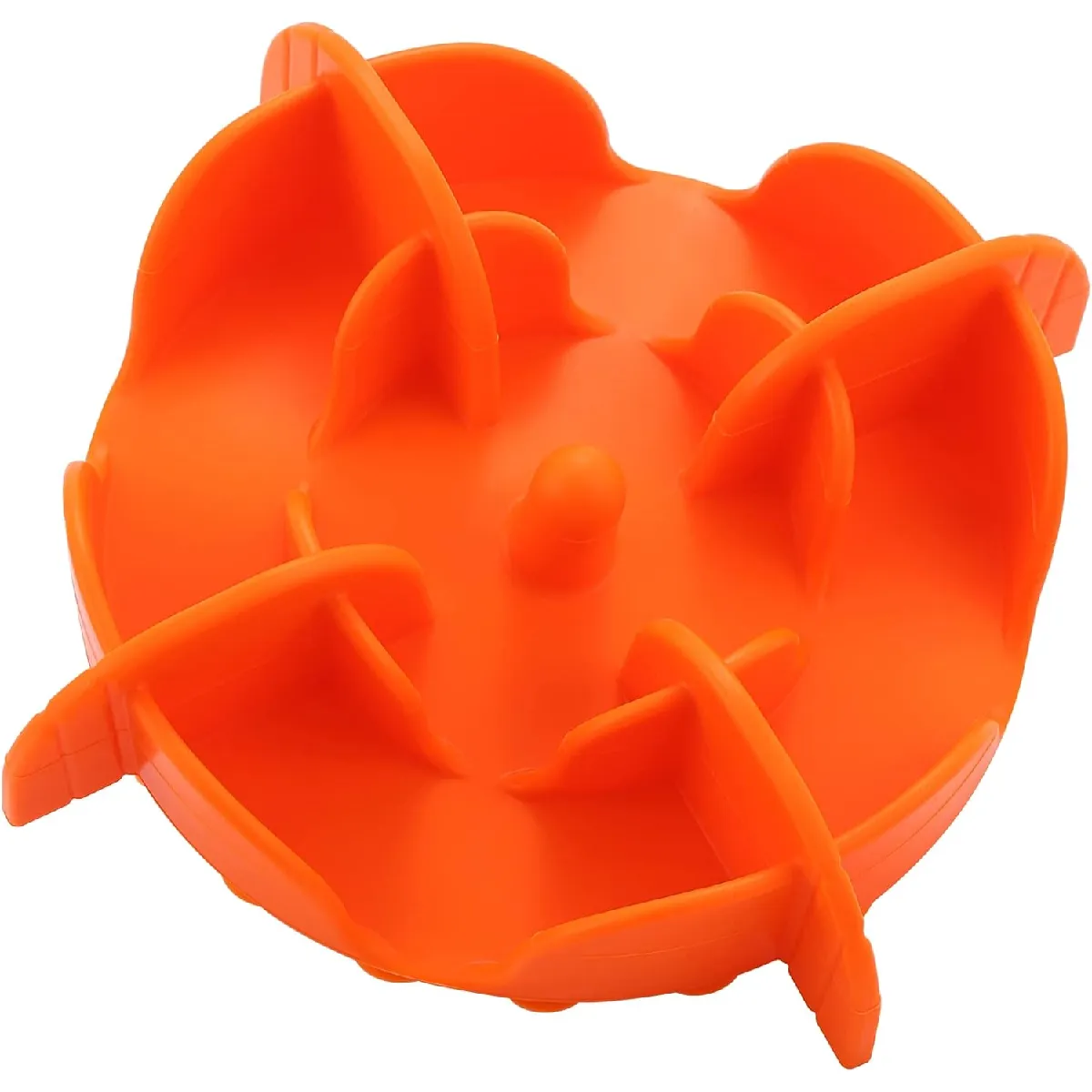 Gamelle Anti Glouton Chien Orange
