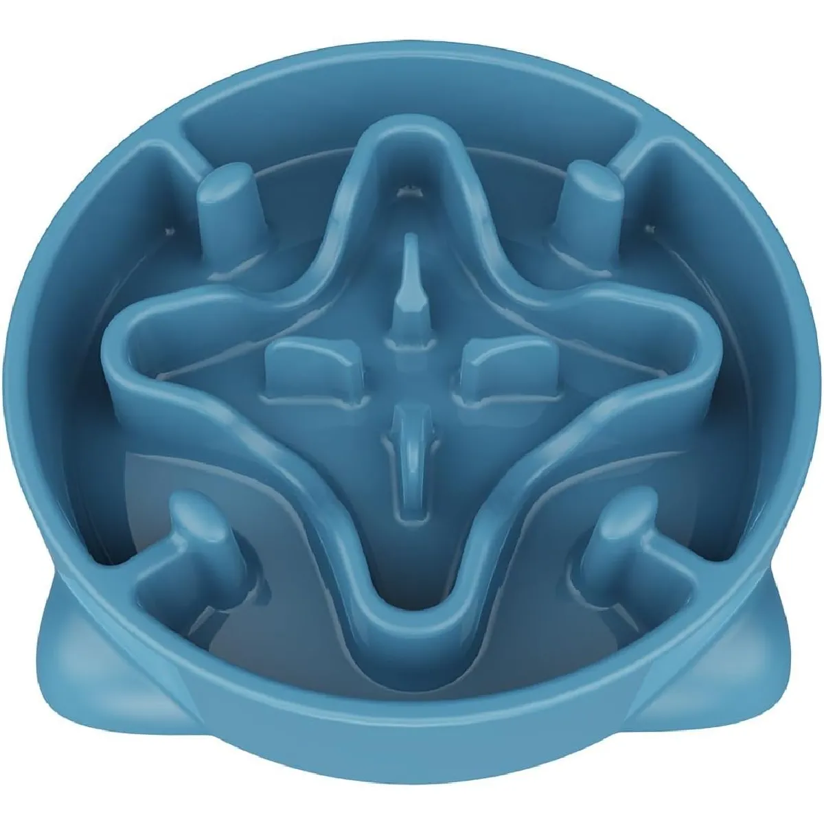 Gamelle Anti Glouton Chien Moyen De 22cm Antidérapants Bleu