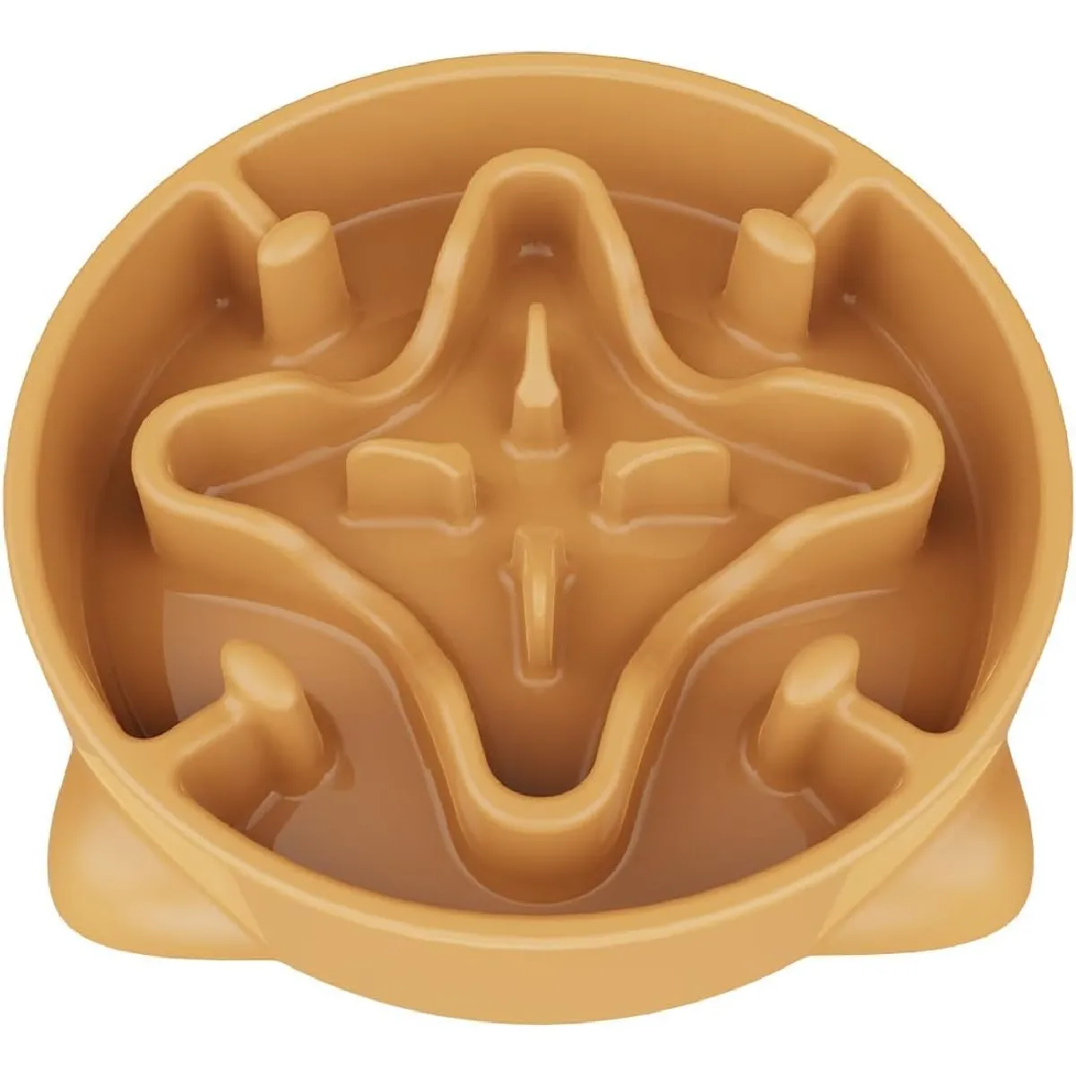 Gamelle Anti Glouton Chien Moyen De 22cm Antidérapants Orange