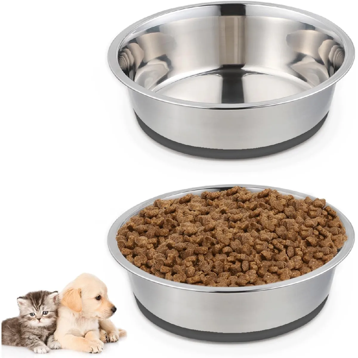 Gamelle Bols Pour Chien En Acier Inoxydable De Qualité Supérieure