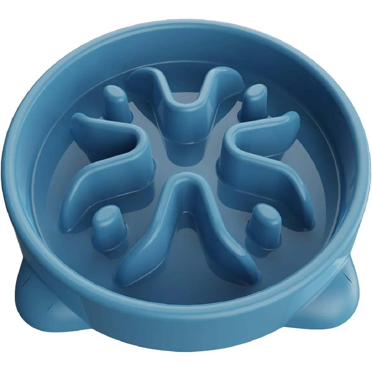 Gamelle Anti Glouton Petit Chien 16.3cm Bleu