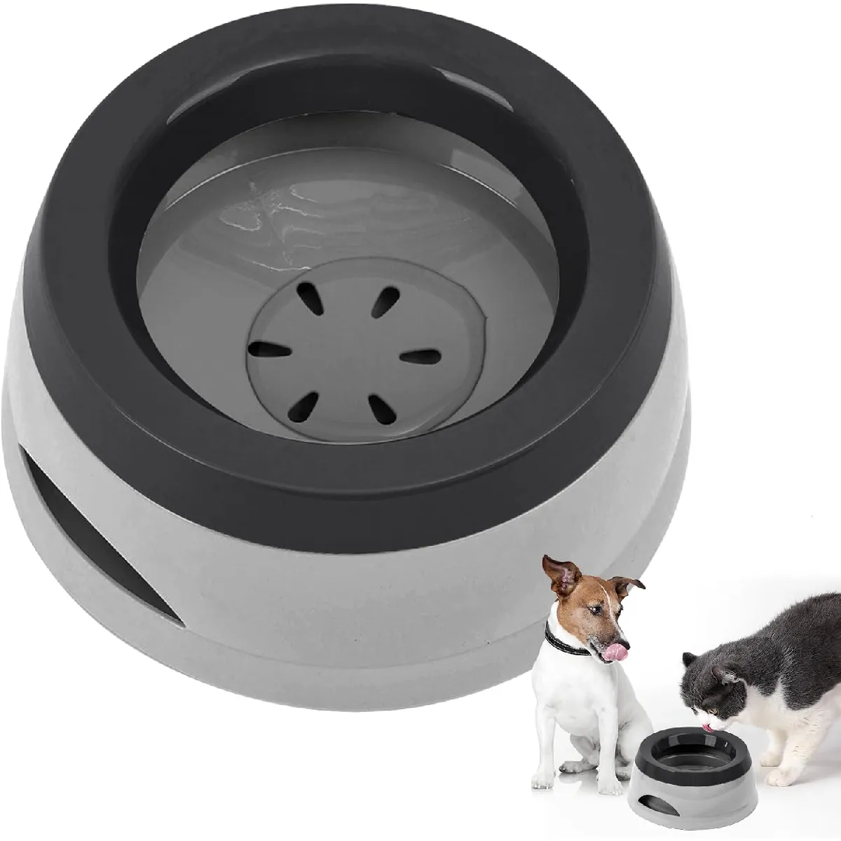 Gamelle À Eau Pour Chien En Voyage Gris