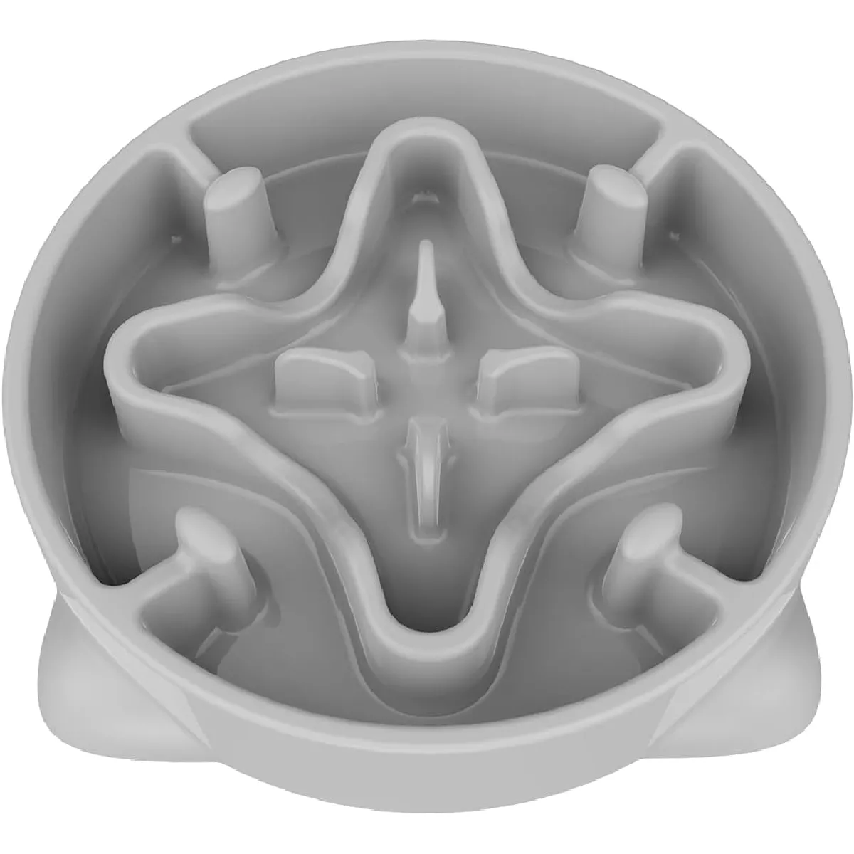 Gamelle Anti Glouton Chien Moyen De 22cm Antidérapants Gris