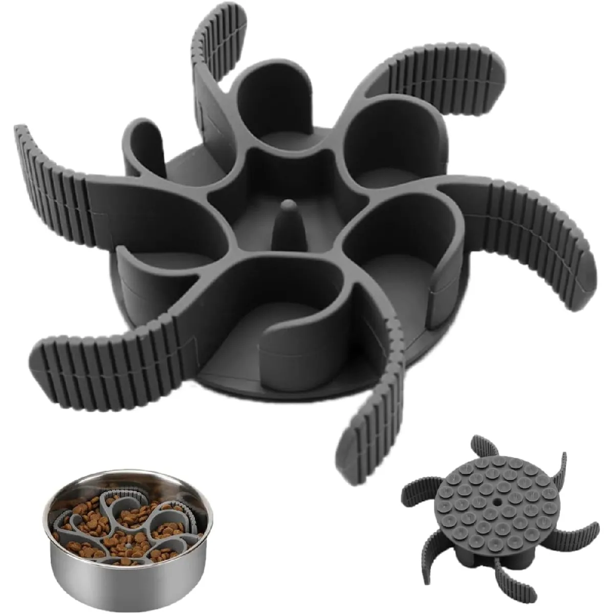 Gamelle Anti Glouton Chien Noir