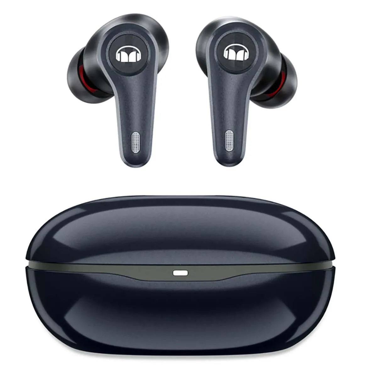 Monster Écouteurs sans Fil Bluetooth 5.2 Clarity 8.0 ANC avec Réduction du Bruit Bleu nuit