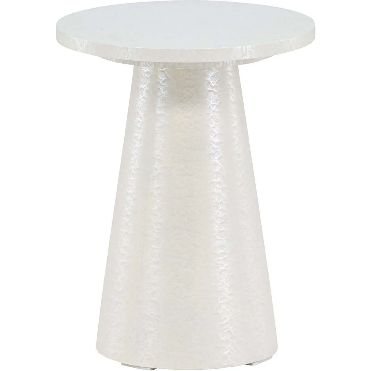 Table d'Appoint Design "Lanzo" 45cm Blanc