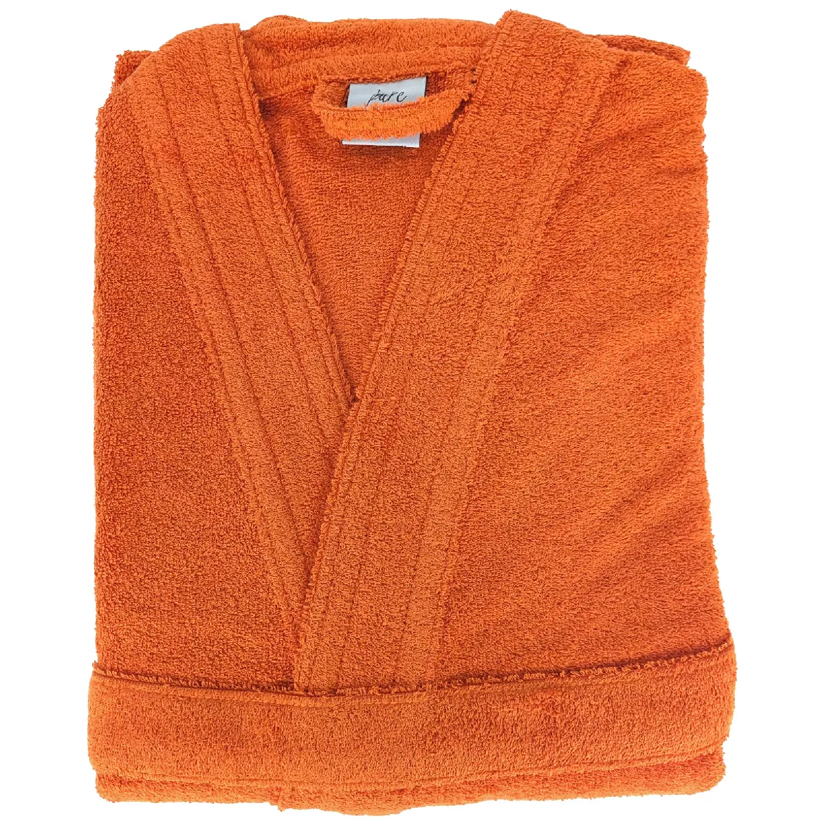 Peignoir Kimono Adulte Pure Coton Xl Orange Butane