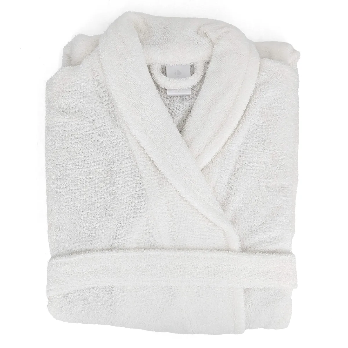 Peignoir Col Châle Adulte Alpha Coton Taille S Blanc