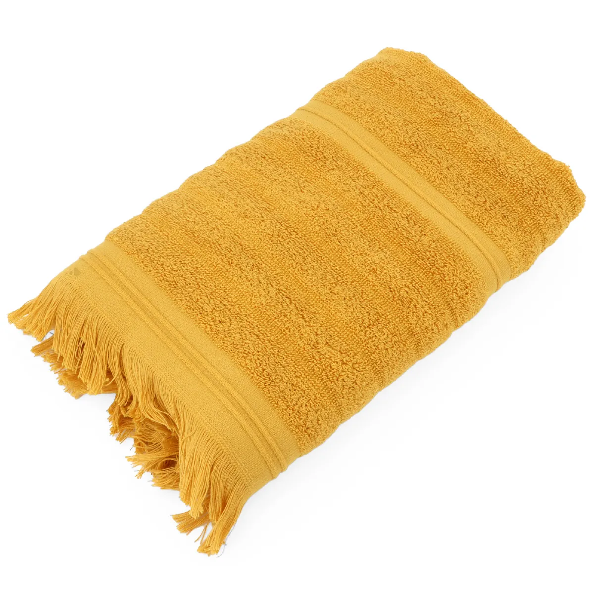 Serviette De Toilette 50x100 Cm Natural Stripes Curry