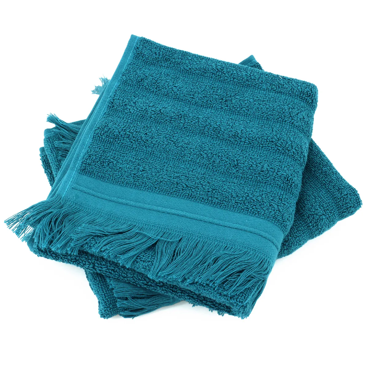 Lot De 2 Serviettes Invité 33x50 Cm Natural Stripes Canard