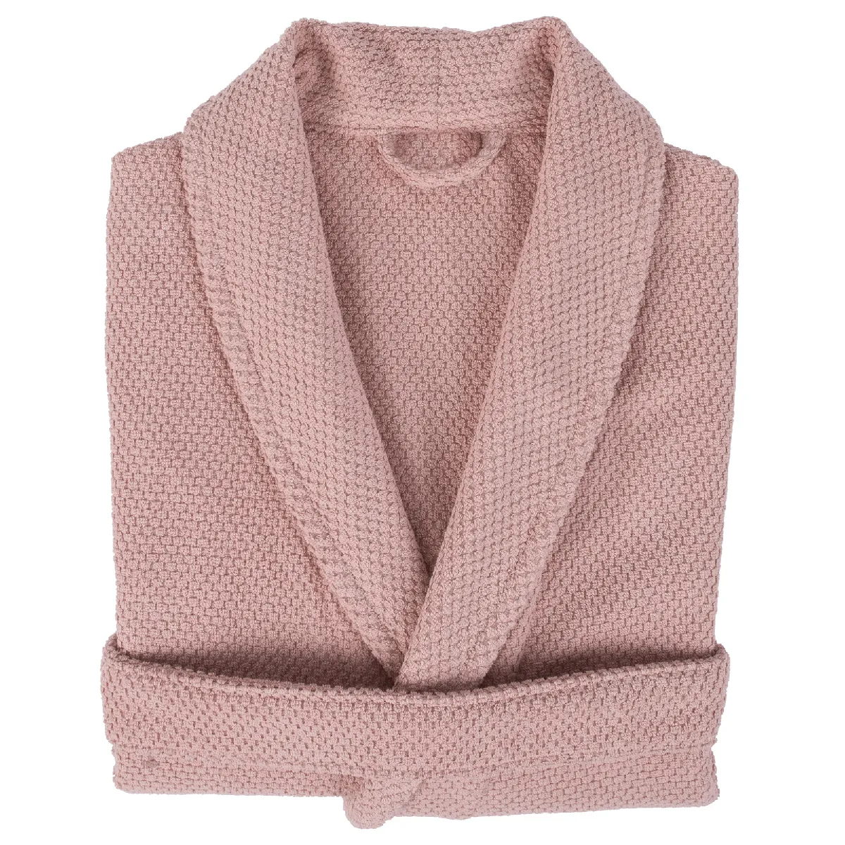 Peignoir Col Châle Adulte Dune Coton M Rose Bonbon