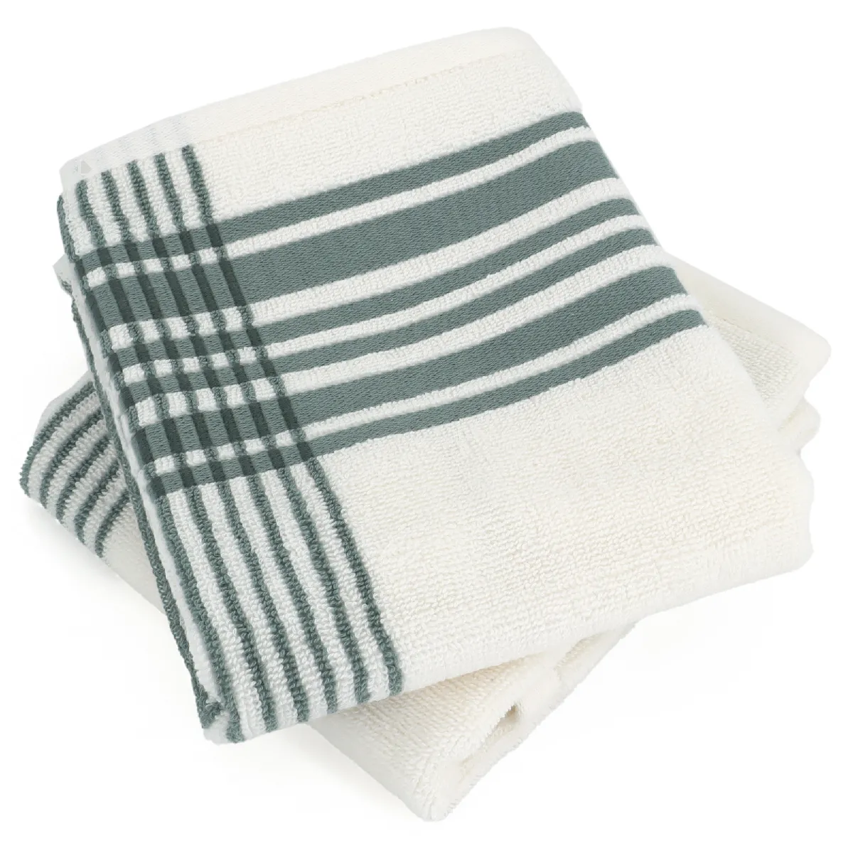 Linnea Ribbon Coton Vert 33 X 50 Cm 2 Pièce(s)