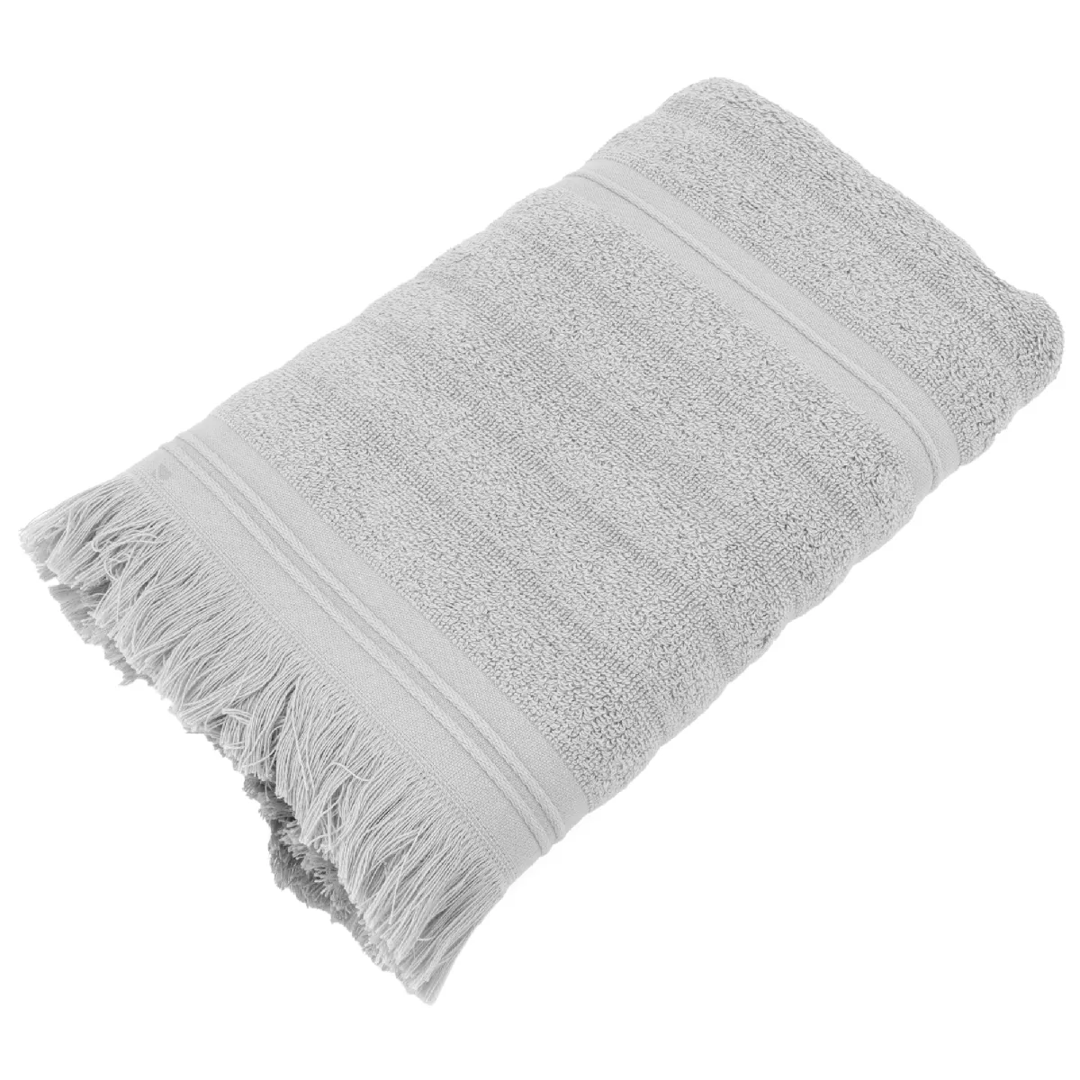 Serviette De Toilette 50x100 Cm Natural Stripes Gris Platine
