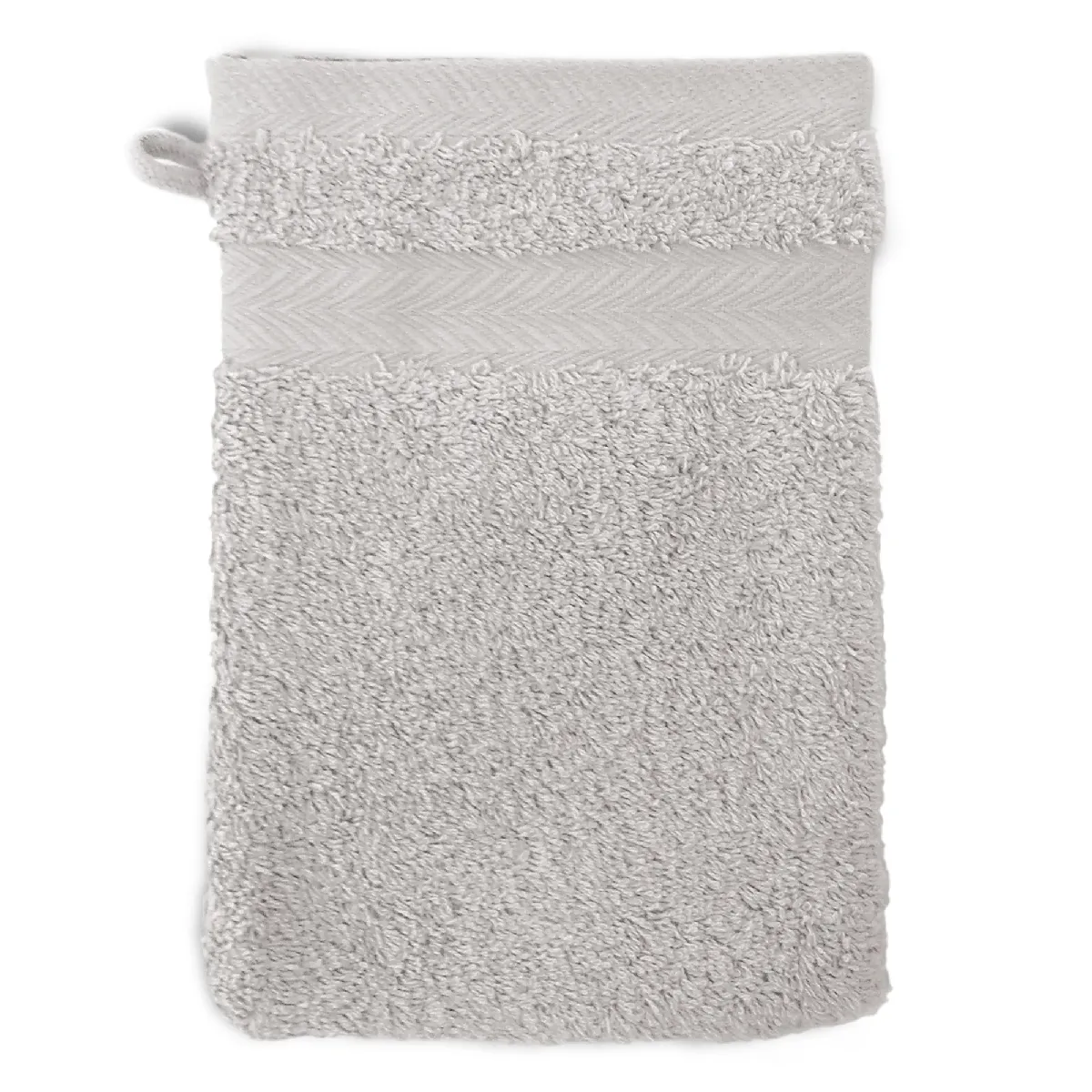 Gant De Toilette 16x21 Cm Royal Cresent Gris Platine 650g/m2