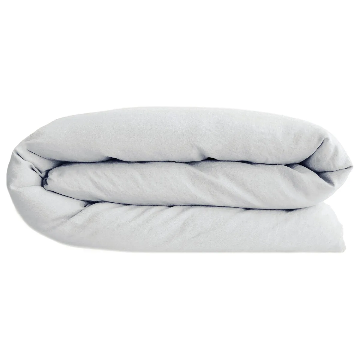 Housse De Couette Palace Pur Coton Lavé 200x200 Cm Uni Blanc Neige