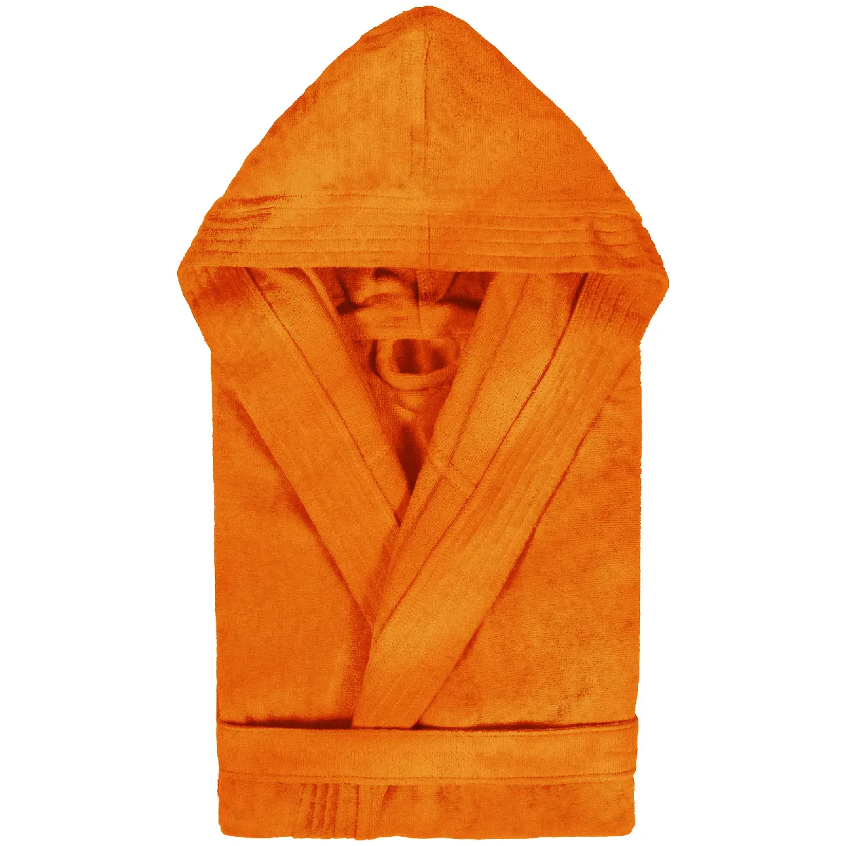 Peignoir À Capuche Adulte Cool Coton M Velours Orange