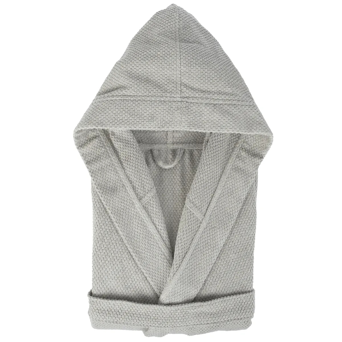 Peignoir À Capuche Adulte Dune Coton S Gris Argent