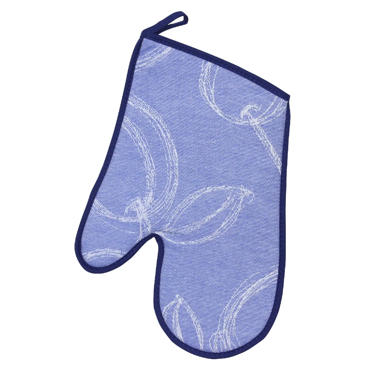 Gant De Cuisine 20x30 Cm Matelassé Coton Line Bleu