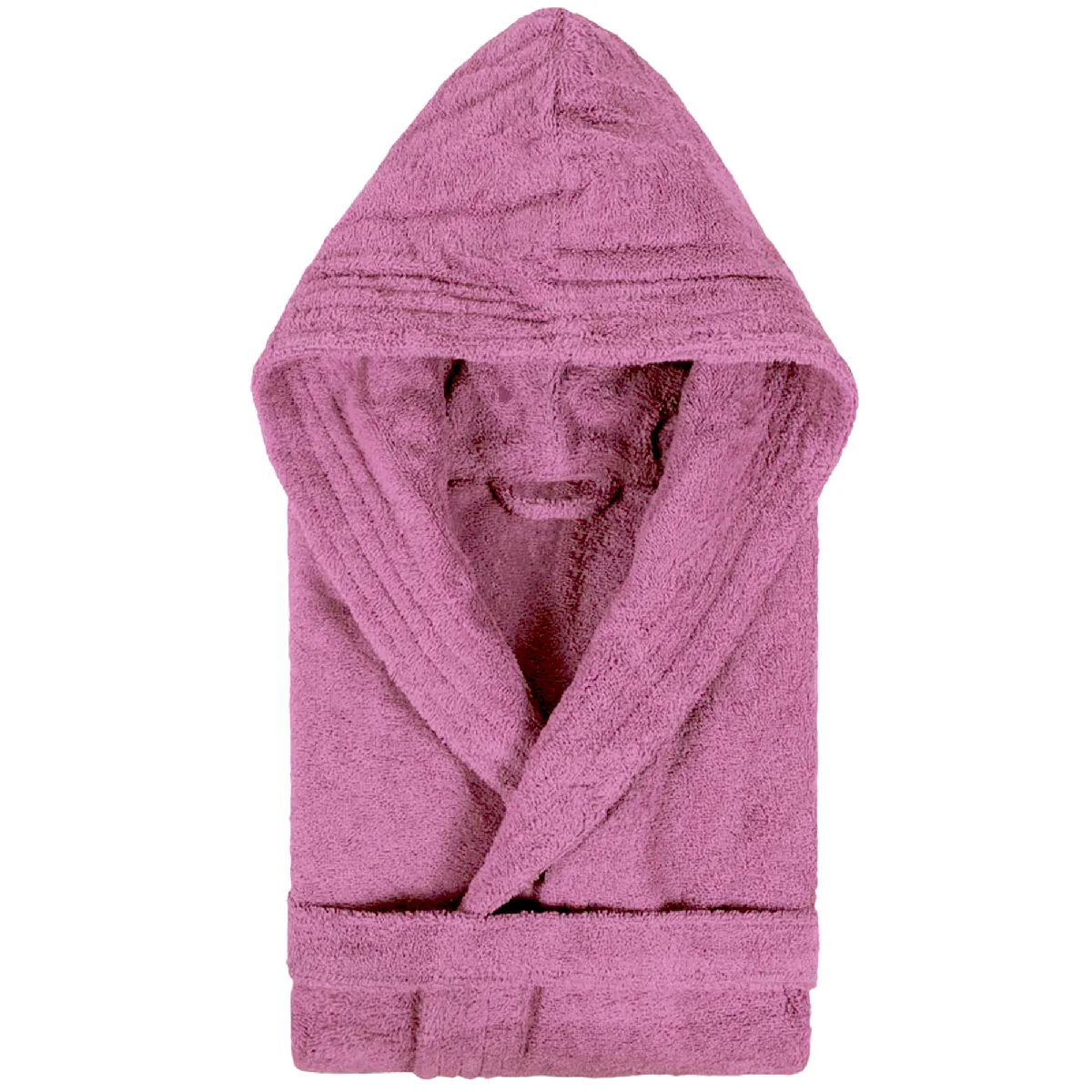 Peignoir À Capuche Adulte Pure Coton S Rose Lavande