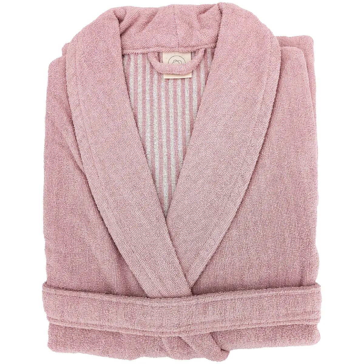 Peignoir Col Châle Adulte Efficience Pure Coton M Rose Flamingo