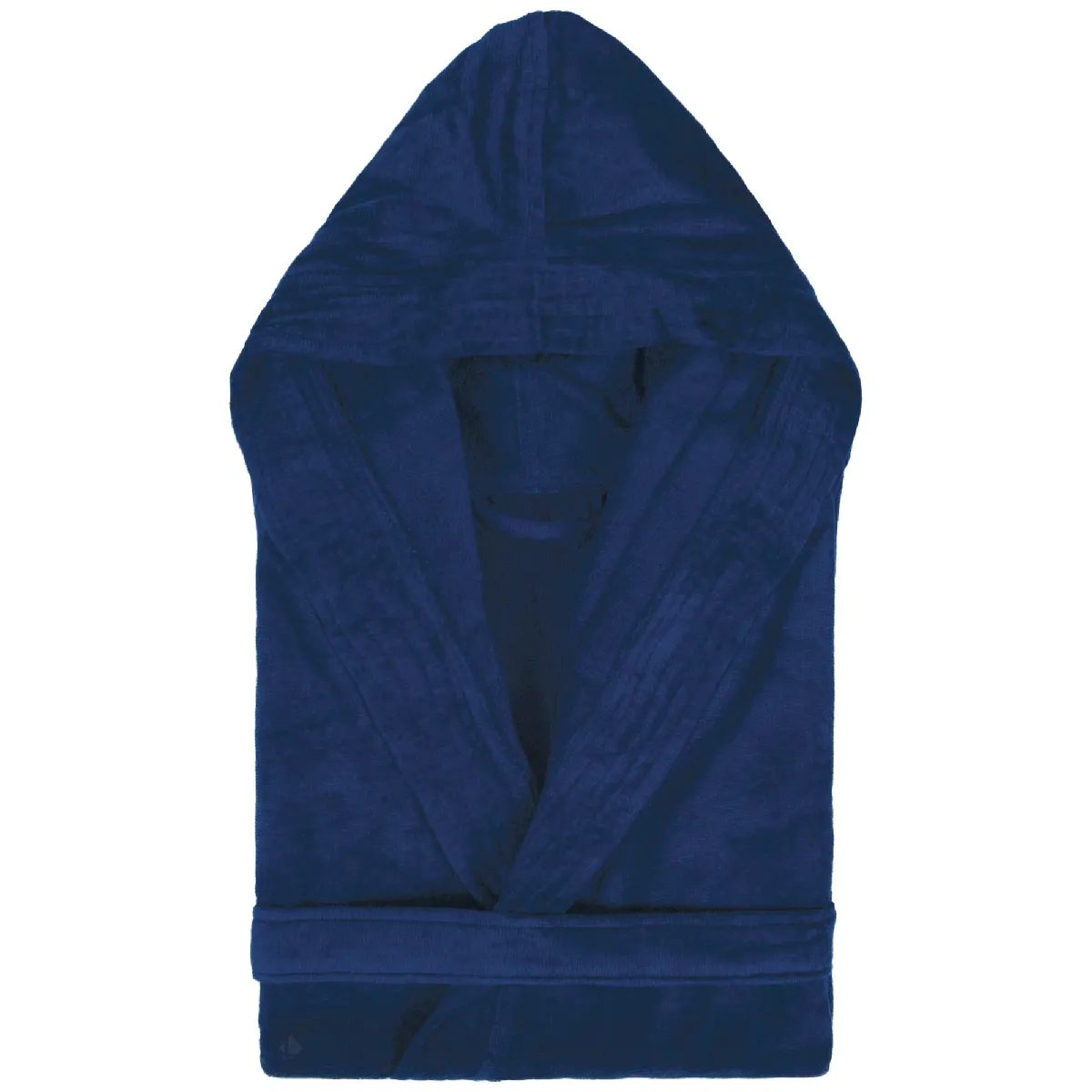 Peignoir À Capuche Adulte Cool Coton L Velours Bleu Marine