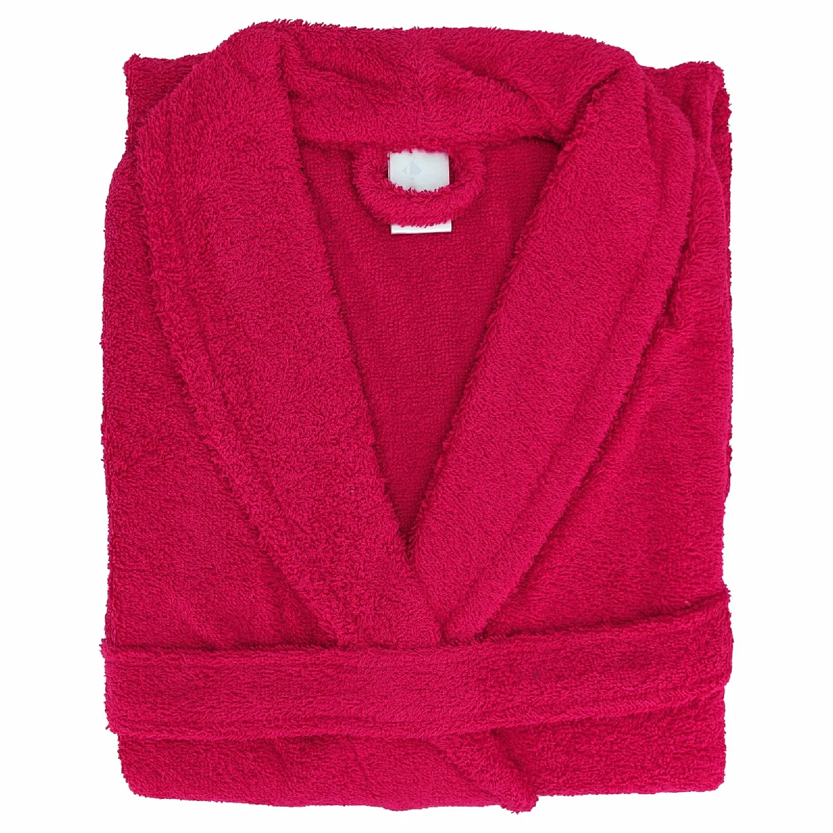 Peignoir Col Châle Adulte Alpha Coton Taille L Rose Fuchsia