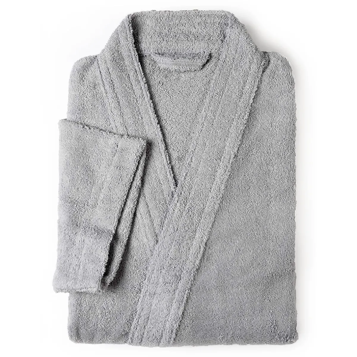 Peignoir Kimono Adulte Pure Coton S Gris Argent